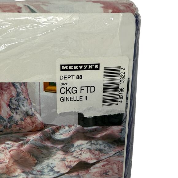 Vintage Mervyns Style Source Cal King Floral Fitted Sheets Bedroom Decor New - Picture 5 of 13